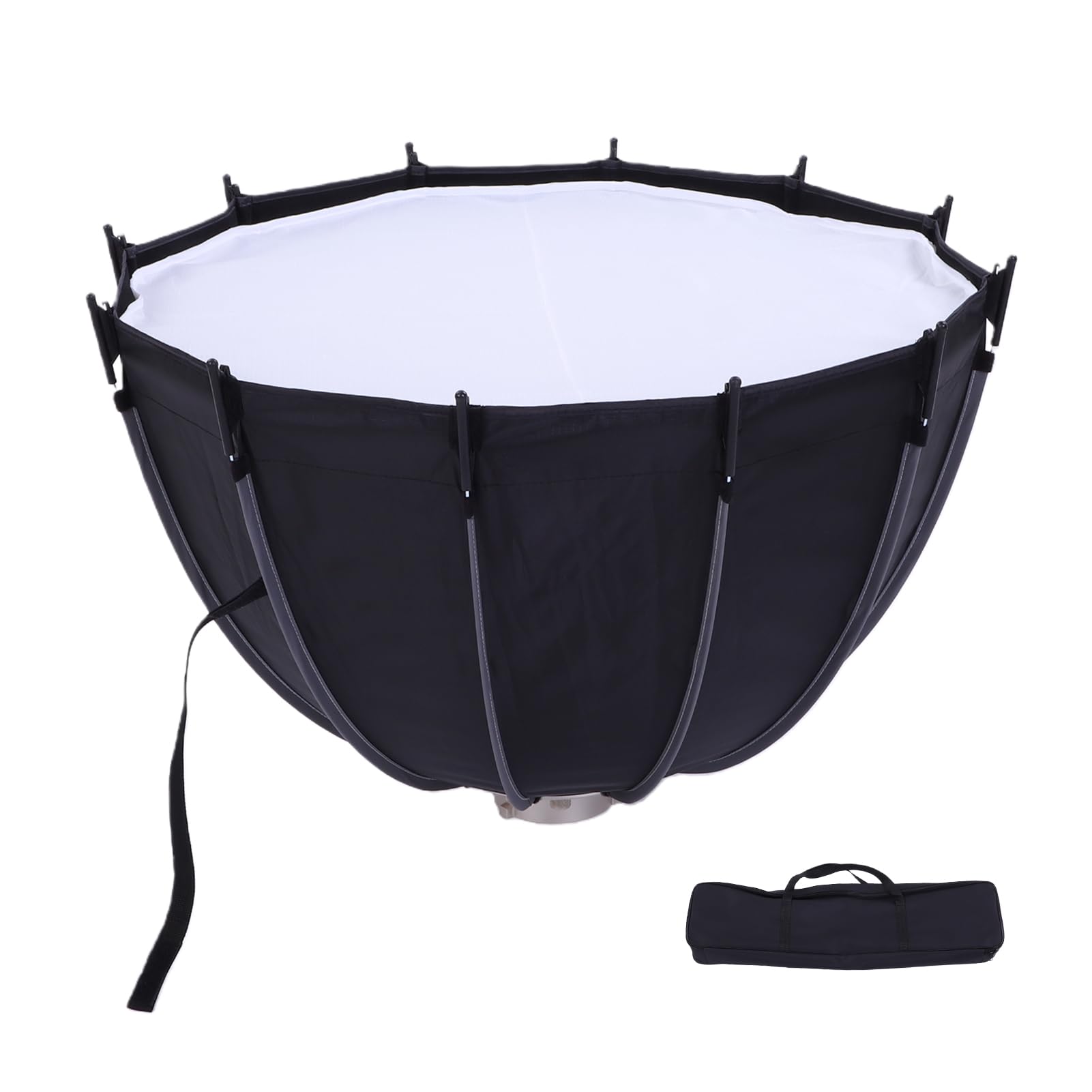 Jectse 65cm Paraboliczny Softbox Studio Oświetleniowe Softbox z Jednym Naciśnięciem Składane Podwójne Warstwy Dyfuzyjne do Nagrywania Wideo Portretów