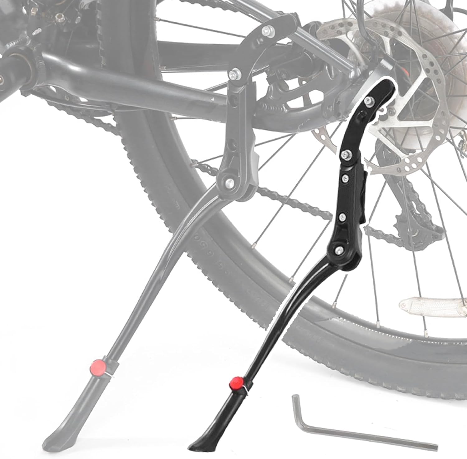 Kardz A Bike Kickstand For Orbe Wild Fs M-Team 2022, Djustable Luminium Lloy With Nti Slip Rubber Base Rear Side Bicycle Stand,