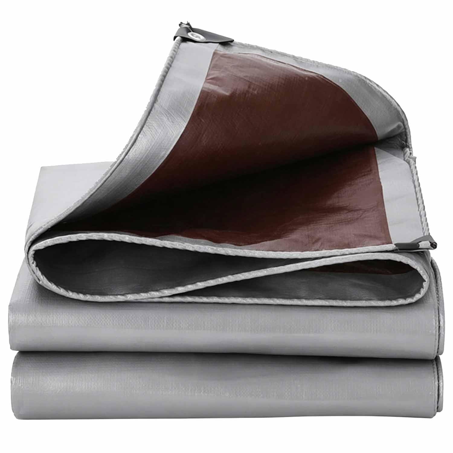 Ffsaacol 1 Heavy Duty Waterproof Tarpaulin, Large Plastic Tarp, Extra Thick Tarp With Grommets, Easy To Install Tear Proof Cover For Roof, Pool, Boat & Camping 20X23ft/6X7m