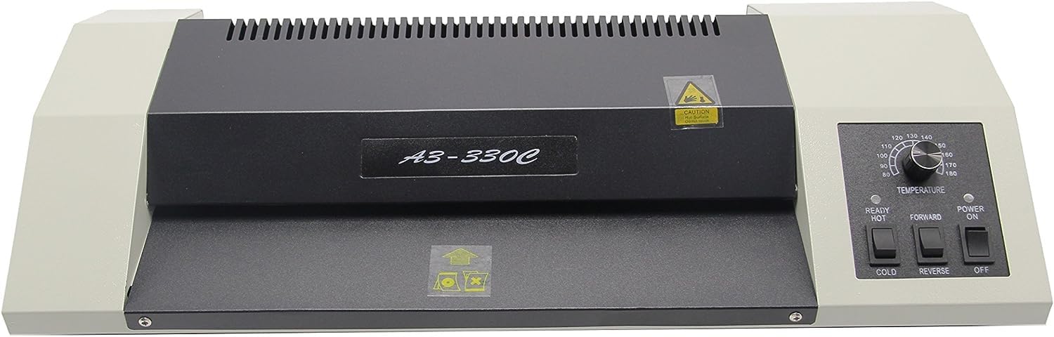 Laminator termiczny A3/A4, maszyna do laminowania folii z systemem czterech rolek, szybkie nagrzewanie na gorąco i zimno, funkcja cofania, 220 V