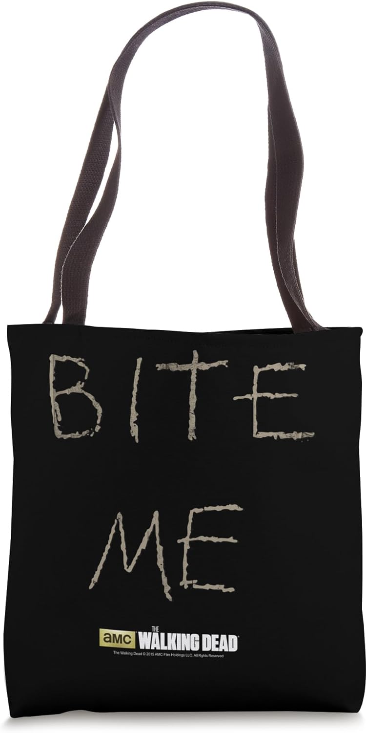 The Walking Dead Norman Reedus Bite Me Tote Bag