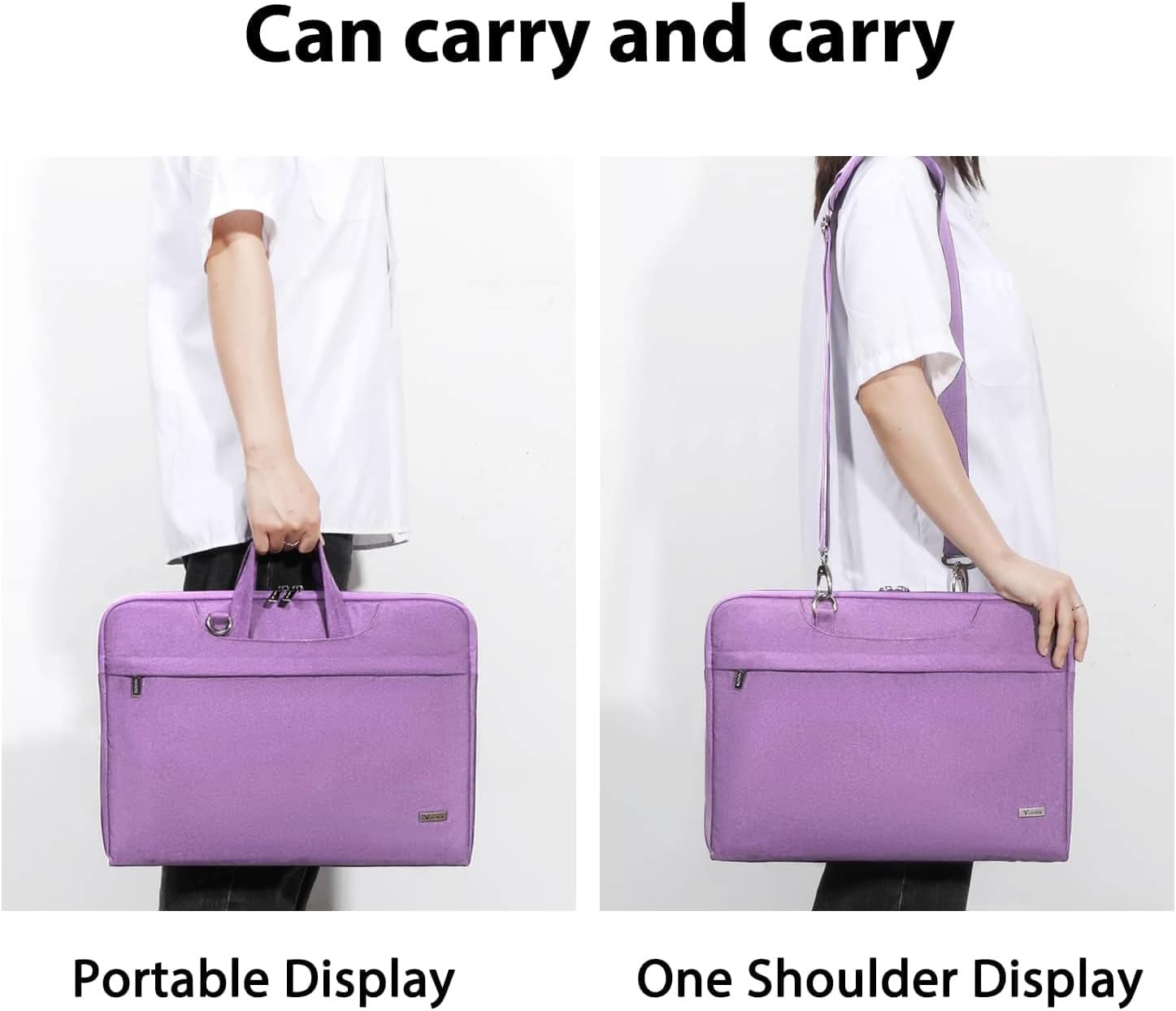 Voova Laptop Case 13 14 15 16 17 Inch with Shoulder Strap, Waterproof Laptop Bag Sleeve Slim Briefcase