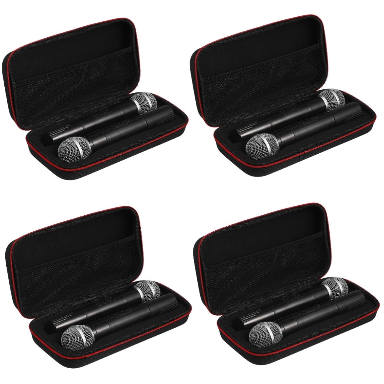 TOYANDONA 4pezzi Borsa Protettiva Per Microfono Cordless Custodia Per Microfono Con Zip Design Doppio Per Trasporto Sicuro e Accesso Rapido Per Eventi e Viaggi