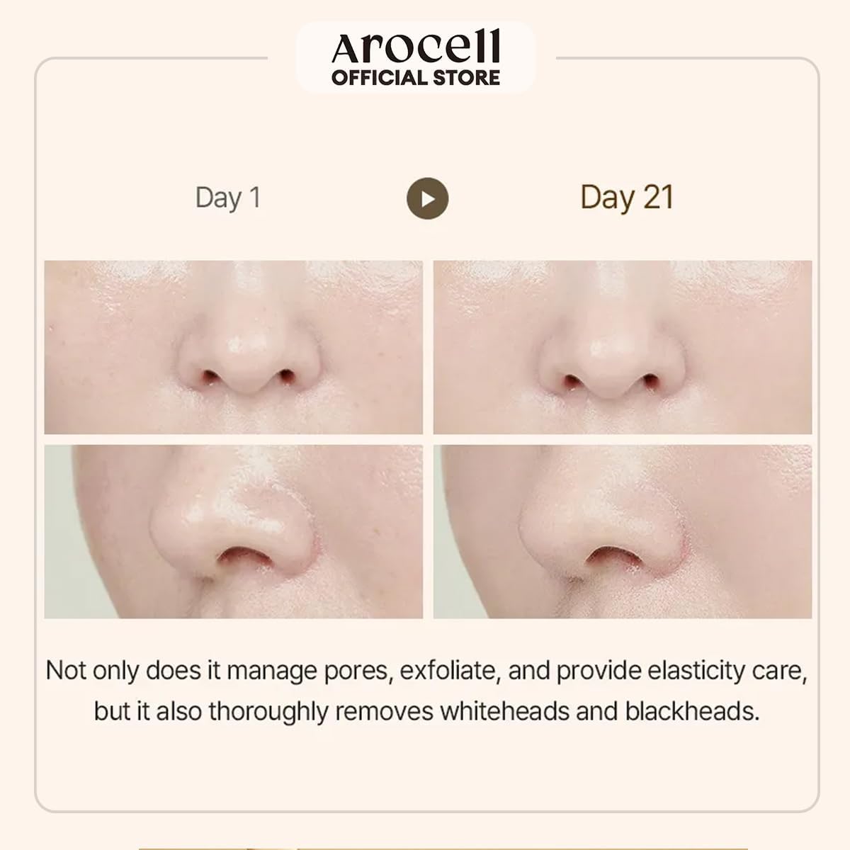 AROCELL Total Solution Ampoule Pad 28 Sheets – Korean Skincare Cotton Face Pads for Hydrating, Moisturizing, Exfoliating, Wrinkle Care, Elasticity Boosting, Pore Refining, Daily Toner Treatment - Image 6