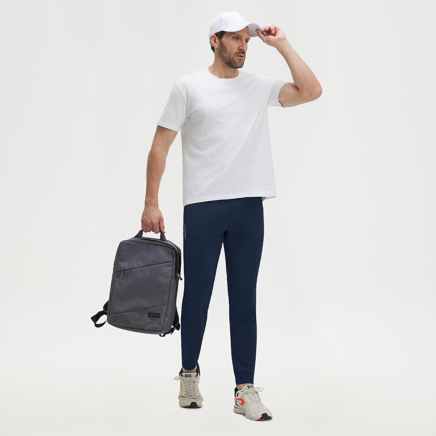 M MAELREG Golf Joggers for Men with Zipper Pockets Stretch Moisture Wicking Running Lightweight Athletic Mens Sweatpants
