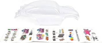SummitLink Custom Body Clear Unpainted with Stickers Compatible for 1/10 Scale RC Car or Truck Truck not Included STB-C-01