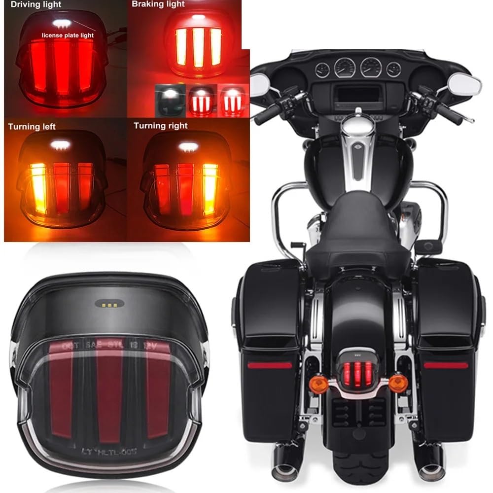 Pasuje do Sportster Dyna Softail Touring Road Glide Road King Moto światło tylne hamulca tylna lampka kierunkowskazu światło hamowania