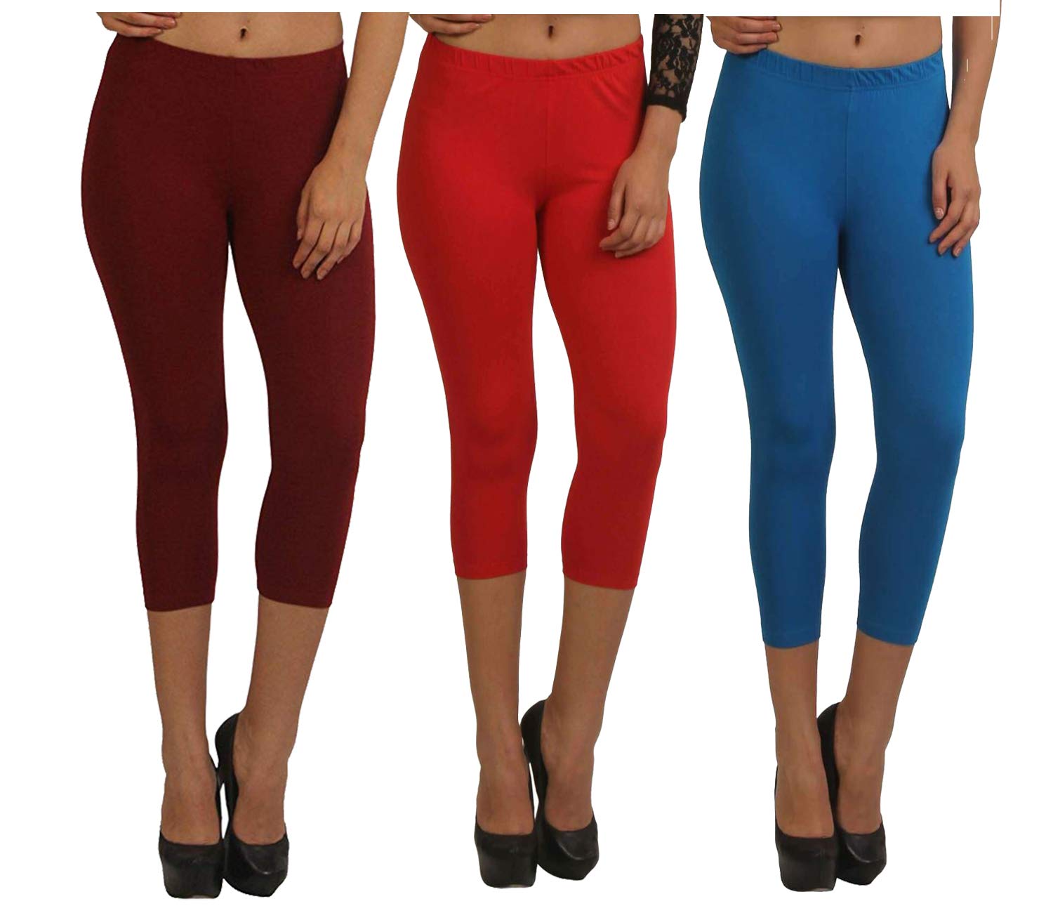 Fablab Women's Regular Fit Cotton Capri