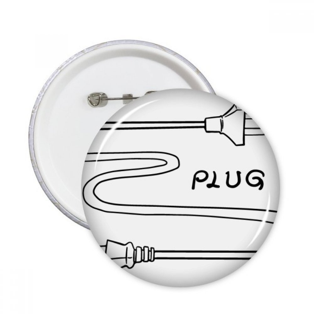 Badge rond de dessin à la main DIYthinker multicolore taille S pour vêtement - 3