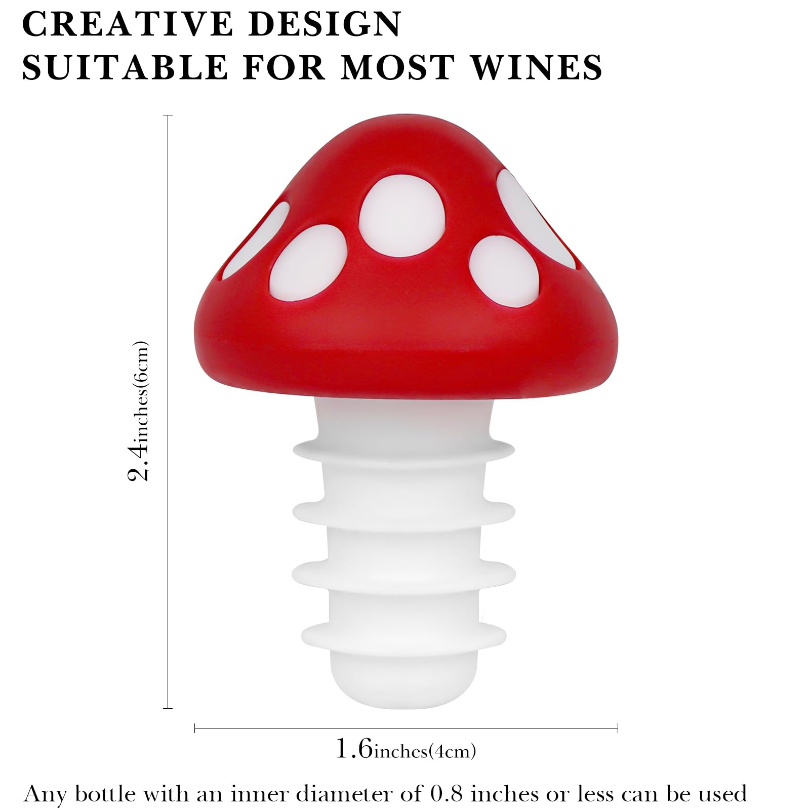 Silicone Wine Stoppers (4-Pack) - Sunflower Shape Champagne & Beverage Plugs