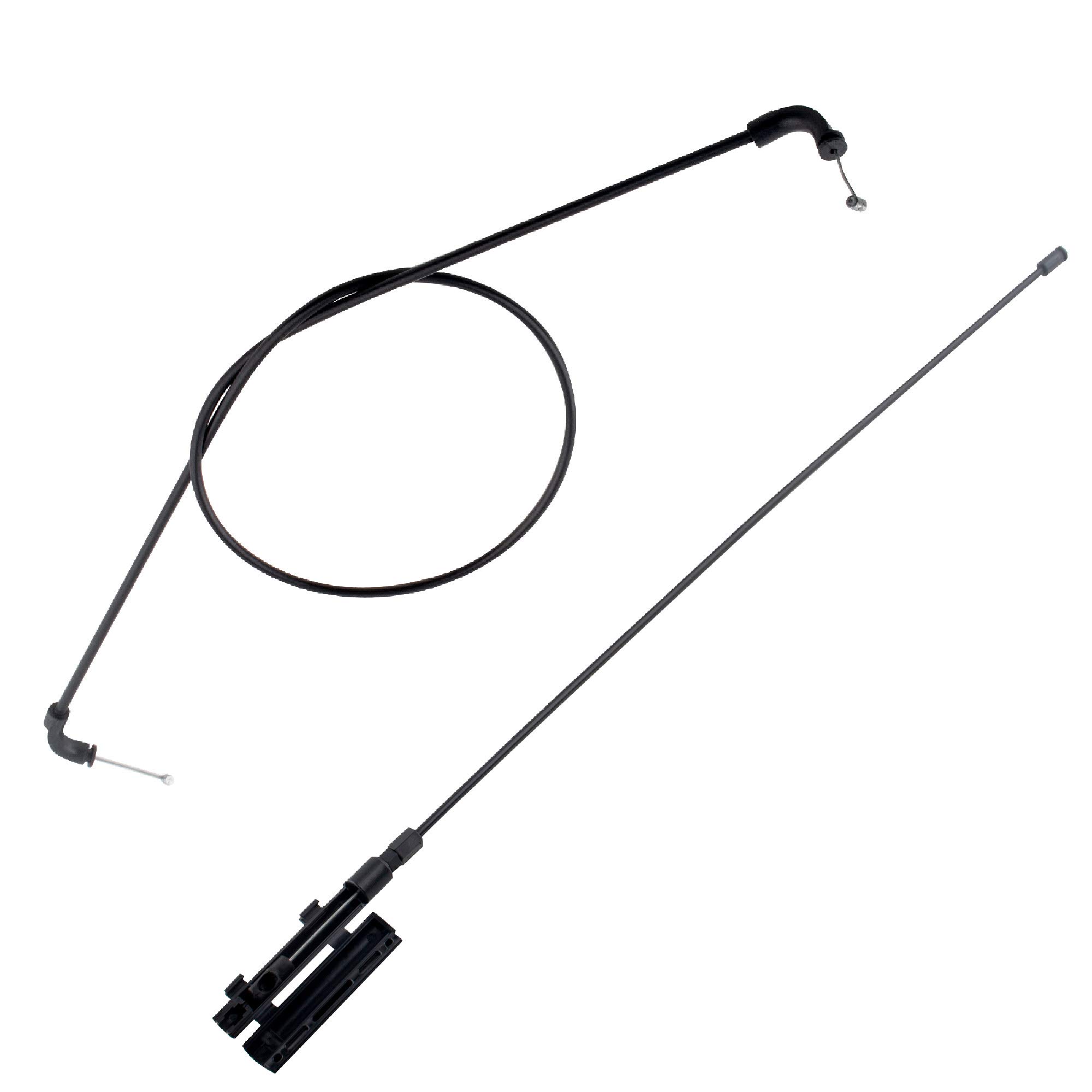 BOXI2pcs Hood Release Cable Kit Compatible for BMW 740i 2001 / for BMW 745i 745Li 2002-2005 / for BMW 750i 750Li 2006-2008 / 760i 2004-2006 / 760Li 03-08 / Alpina B7 07-08 | 51238240608 51238240609