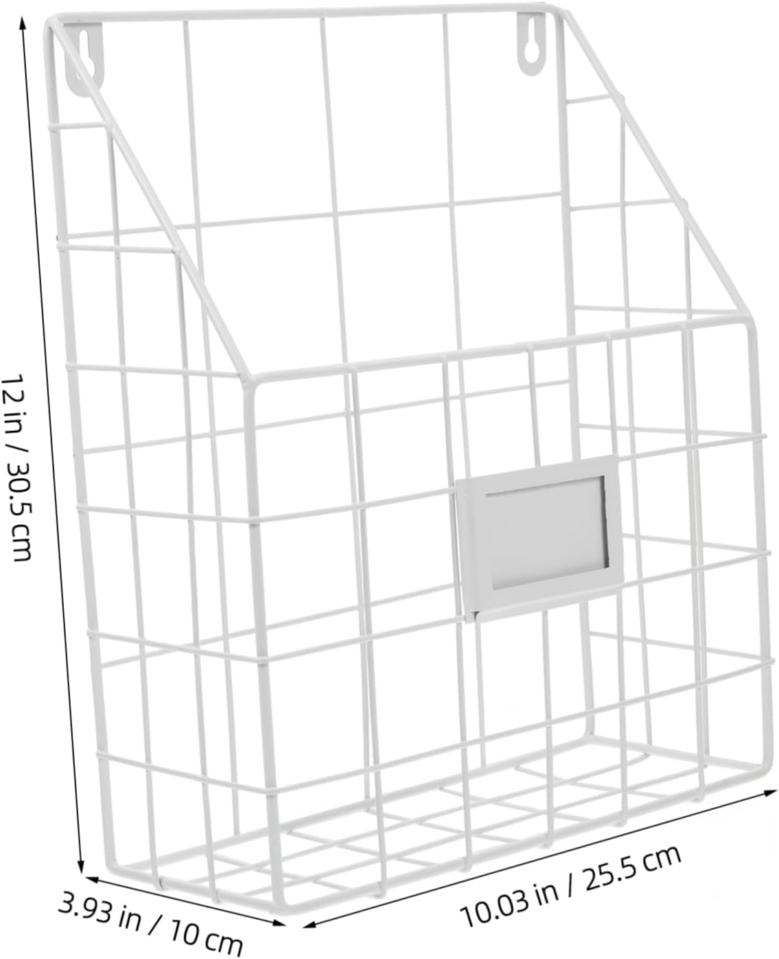 Iron Wall Mounted Magazine Rack Space-Saving Wire File Holder for Living Room and Bathroom Sturdy Metal Organizer for Magazines Newspapers and Books