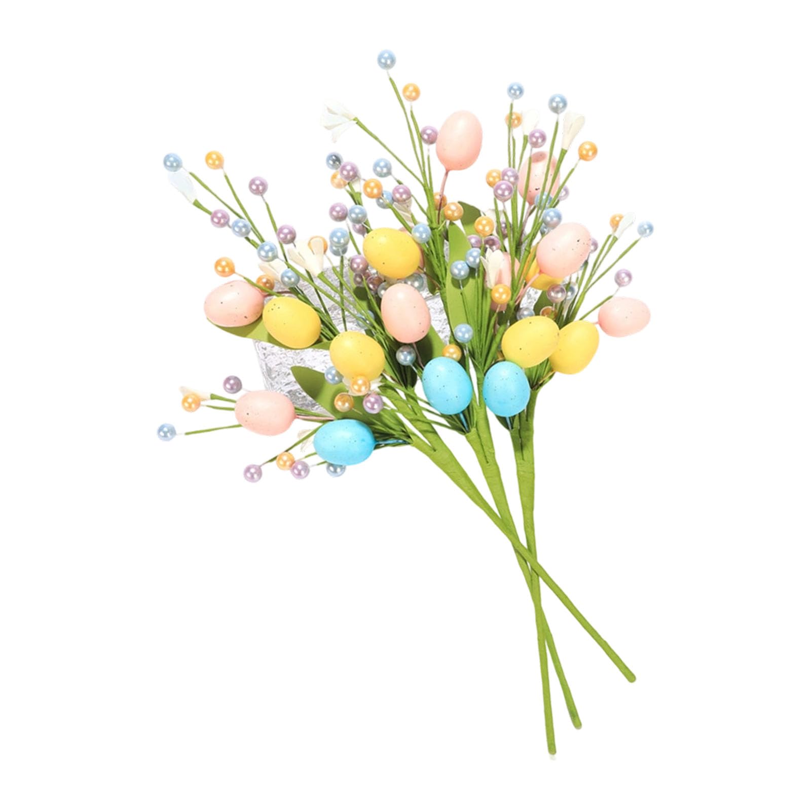 Zxfdsfdbnm Simulated Foam Berries Easter Eggs Artificial Fruit Branch for Holiday Party Decoration Vase Flower Arrangements Easter