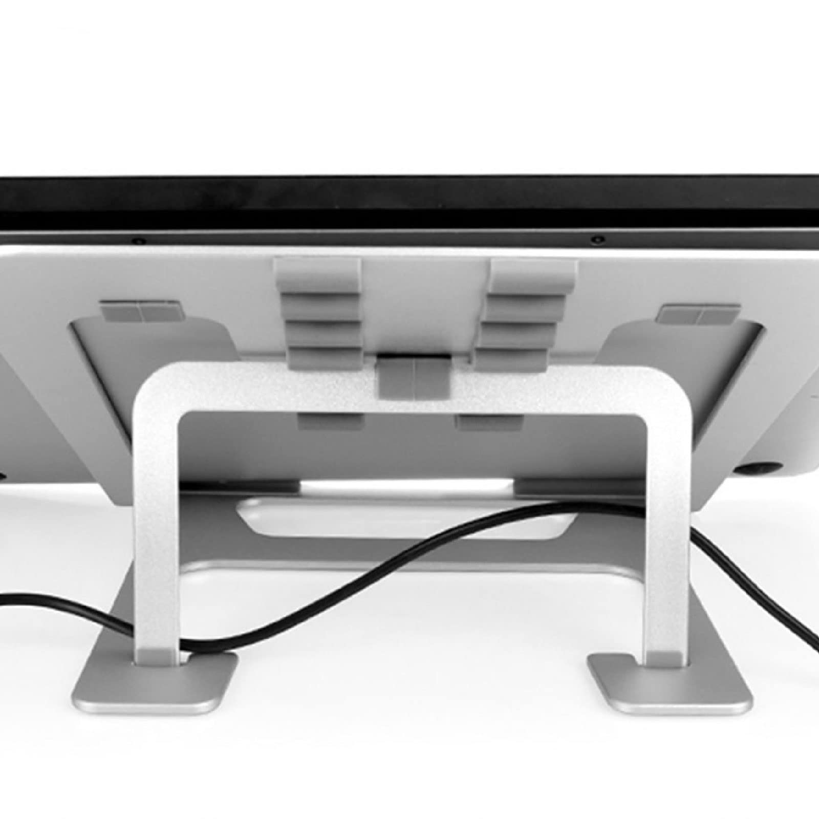 Soporte para Ordenador portátil, Radiador de computadora Altura Ajustable Plegable aleación Aluminio con Soporte Regazo