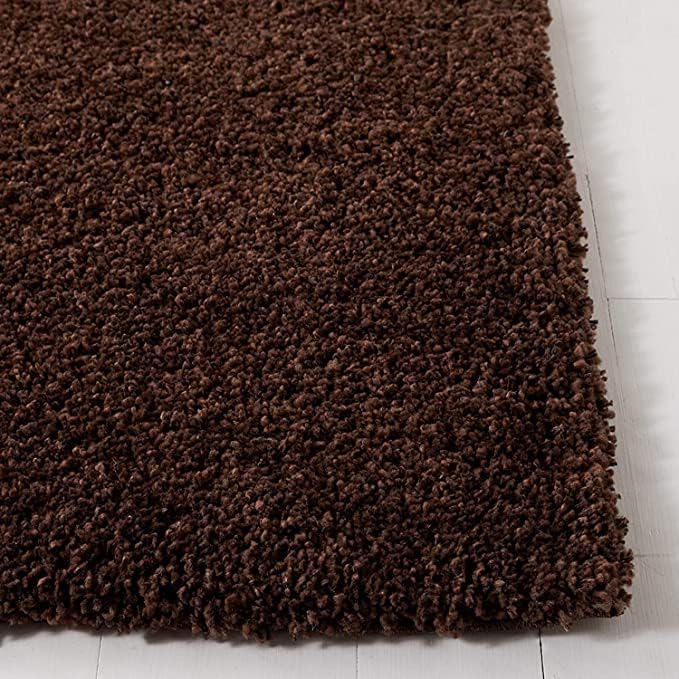 Image of Shaggy Floor Carpets for Living Room, Elegant Bed Side Runner, Modern Carpets for Bedroom, Sofa Area Temple Carpet, Office Carpet, (4x6 Feet, Brown)