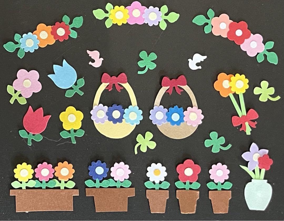 Amazon.co.jp: 556クラフトパンチ 花束 花 アルバム素材 植木鉢 花瓶