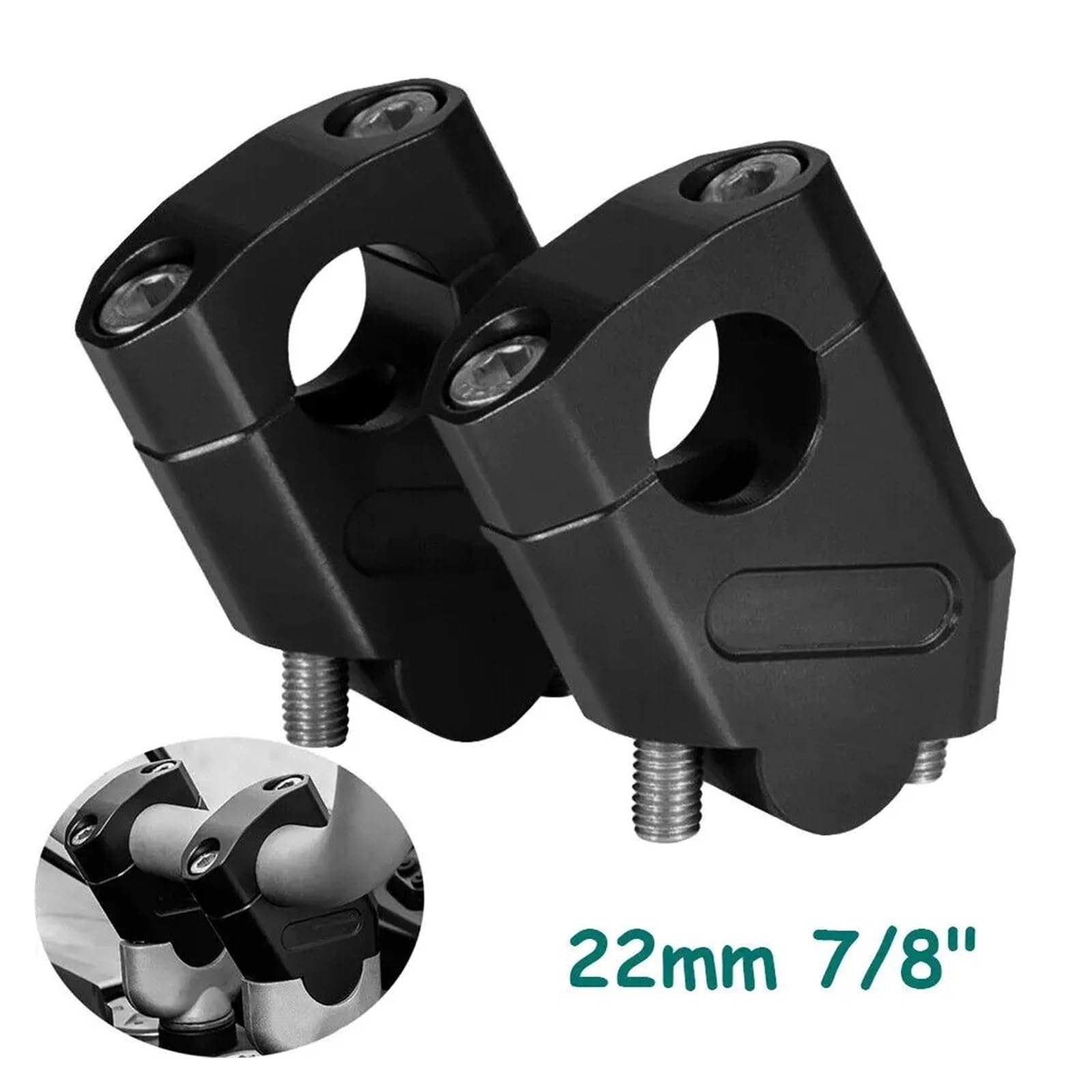 Moto Riser Per Suzuki 22mm 7/8" Riser Manubrio Montaggio Standard Riser Manubrio Estendi Indietro Spostato Offset Rialzo Moto