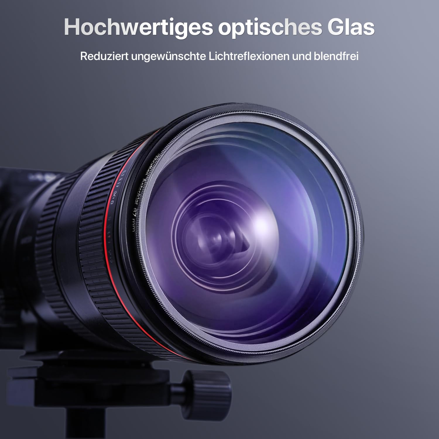 Rollei Astroklar Nachtlicht Light Pollution Filter – 82mm Rundfilter Stadtlicht-Filter geeignet für Nachtaufnahmen, Astro-Fotografie der Milchstraße