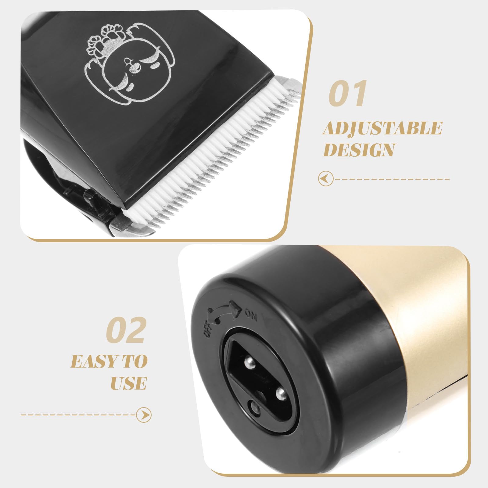 Cortapelos Inalámbrico para Perros Batería Recargable de 2000mah, Ajuste Preciso y Diseño Silencioso en Material Abs y Cerámica