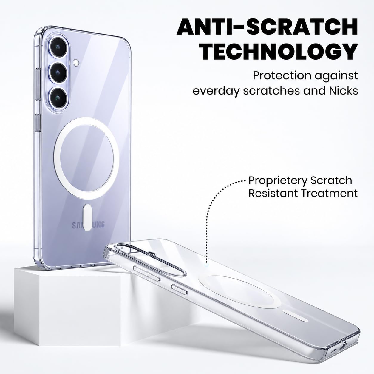 DIZORO Crystal Clear Compatible with S24 Case with Anti-Yellow Anti-Scratch Shockproof Transparent Cover — Amazon image 5
