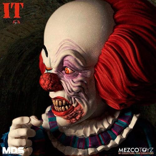 Miniatura 2 de Mezco toyz - Figurine It 1990 - Pennywise Deluxe 5.9 in - 0696198430264,43026