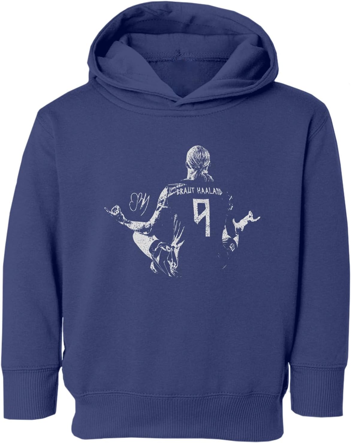 Braut Haaland Zen Pose Norway Soccer Fans Toddler Hooded Sweatshirt