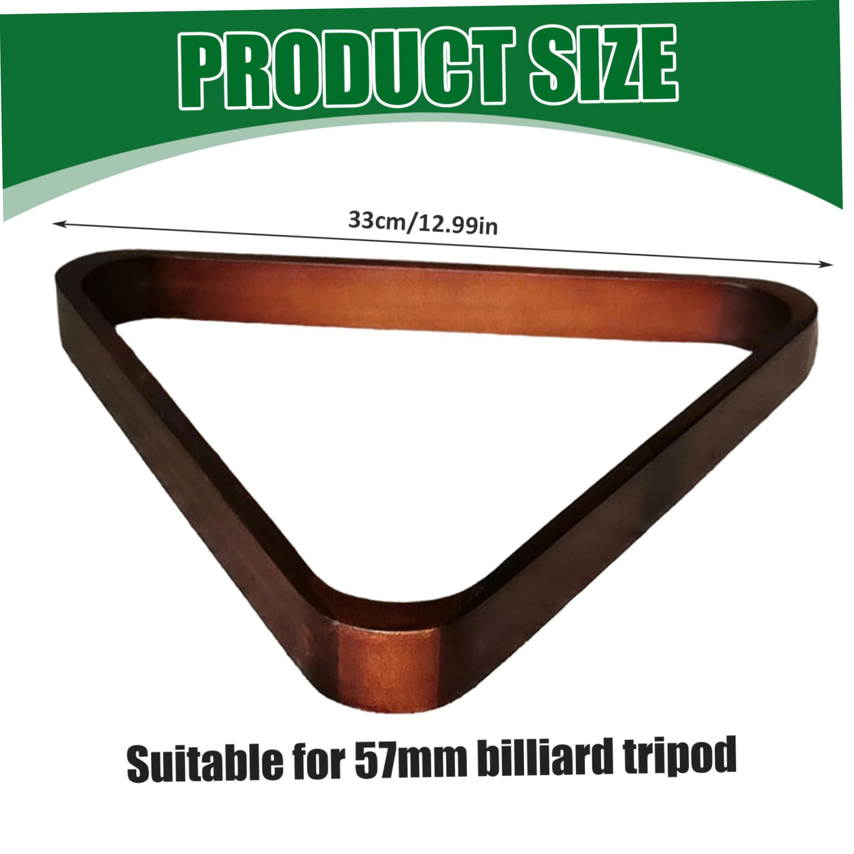 Triangolo a Rack per Piscina in Legno a 9 Palle, Accessori da Biliardo per Palline Standard 2-1/4 Pollici