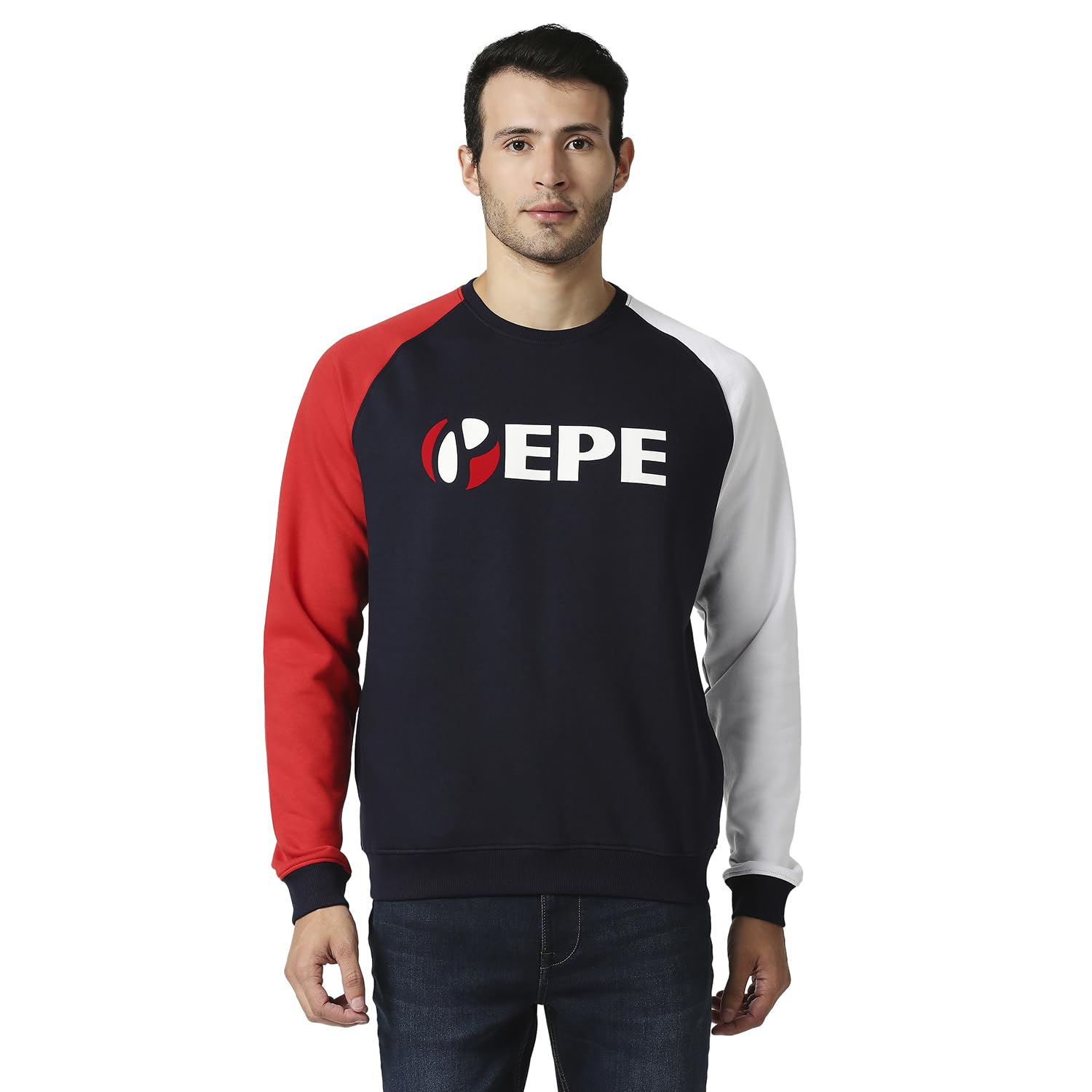 pepe jeans Men's Lance Colourblock Cotton Round Neck Sweatshirt-picture-28