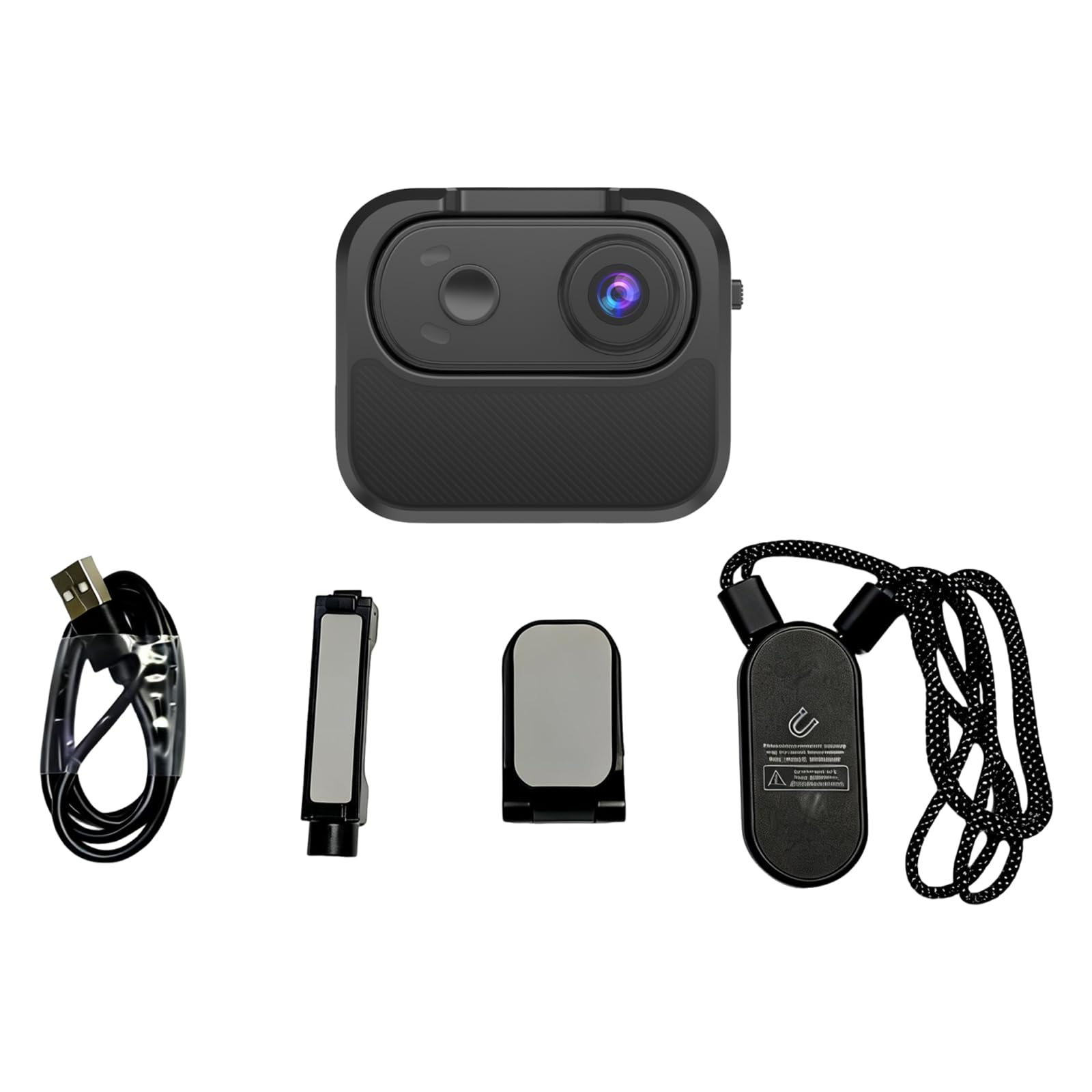 Caméra d'action compacte 4K 30FPS 20MP grand angle avec cordon magnétique