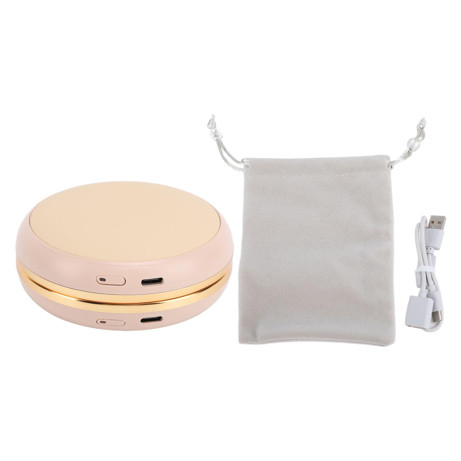POENVFPO Scaldamani USB, 2 Impostazioni di Temperatura Riscaldamento Rapido 10000mAh Power Bank con Specchio Integrato, per Viaggi Invernali All'aperto e Ritocchi Trucco