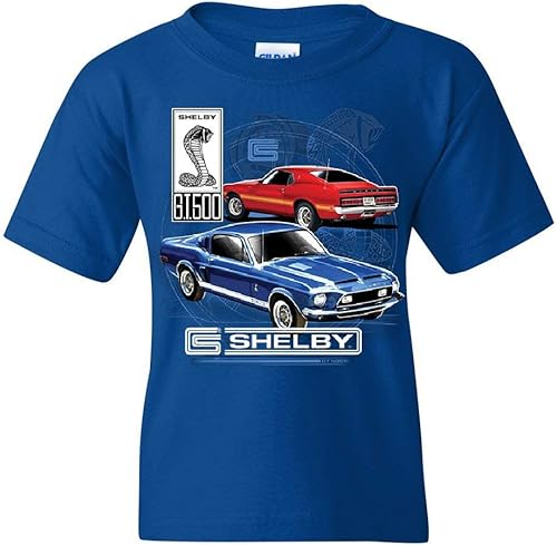 Ford Mustang Shelby GT500 - Camiseta juvenil clásica de Shelby Cobra para niños