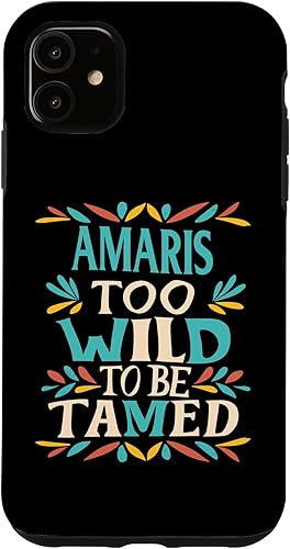 Miniatura 10 de iPhone XS Max AMARIS Name Cute Retro Girls Wildflower AMARIS Name Case
