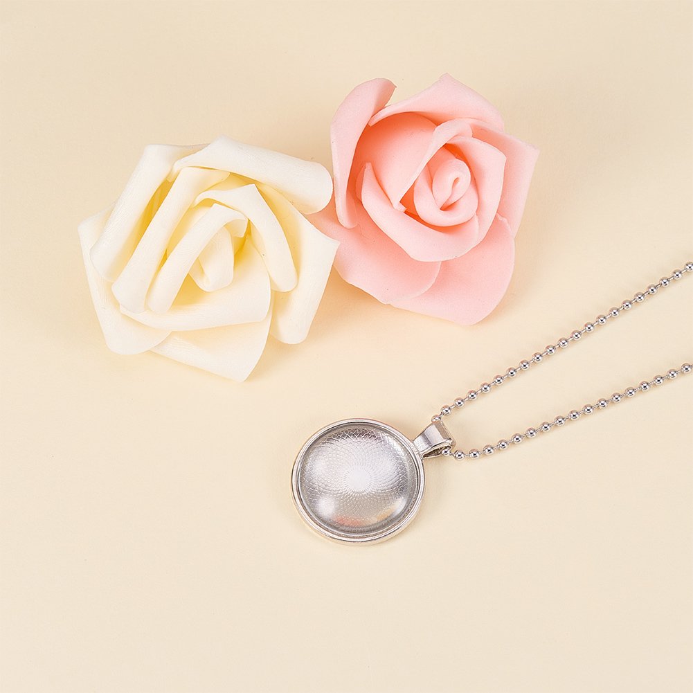 Coolty Cabochons Ronde mozaïektegels, halfronde koepel mozaïek bedrukt glas voor Coolty Cabochons Ronde mozaïektegels, halfronde koepel mozaïek bedrukt glas voor
