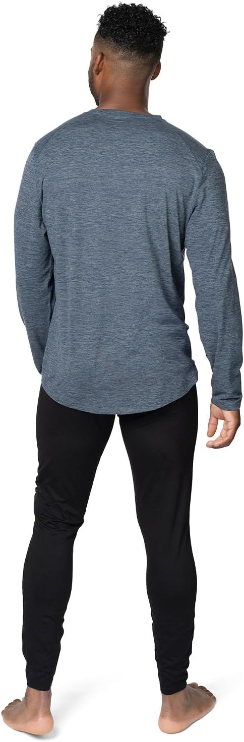 Hot Chillys Men's Clima-Tek Crewneck Active Base Layer | Breathable Moisture-Wicking Relaxed Fit Long Sleeve Thermal Shirt - Image 4