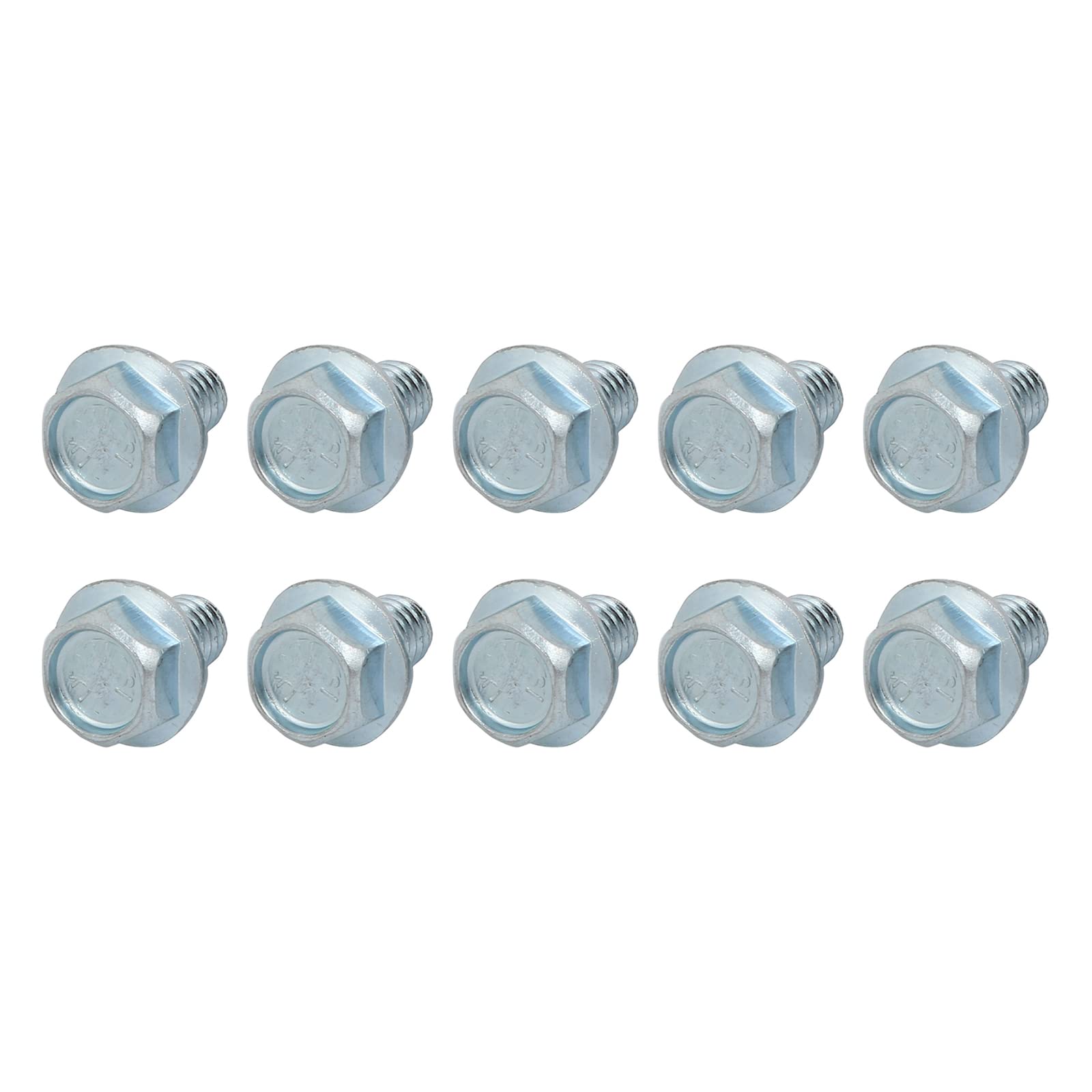 METALLIXITY Flanged Hex Head Bolts (5/16-18 x 1/2") 20pcs, Hexagon Serrated Flange Bolt Carbon Steel Screw