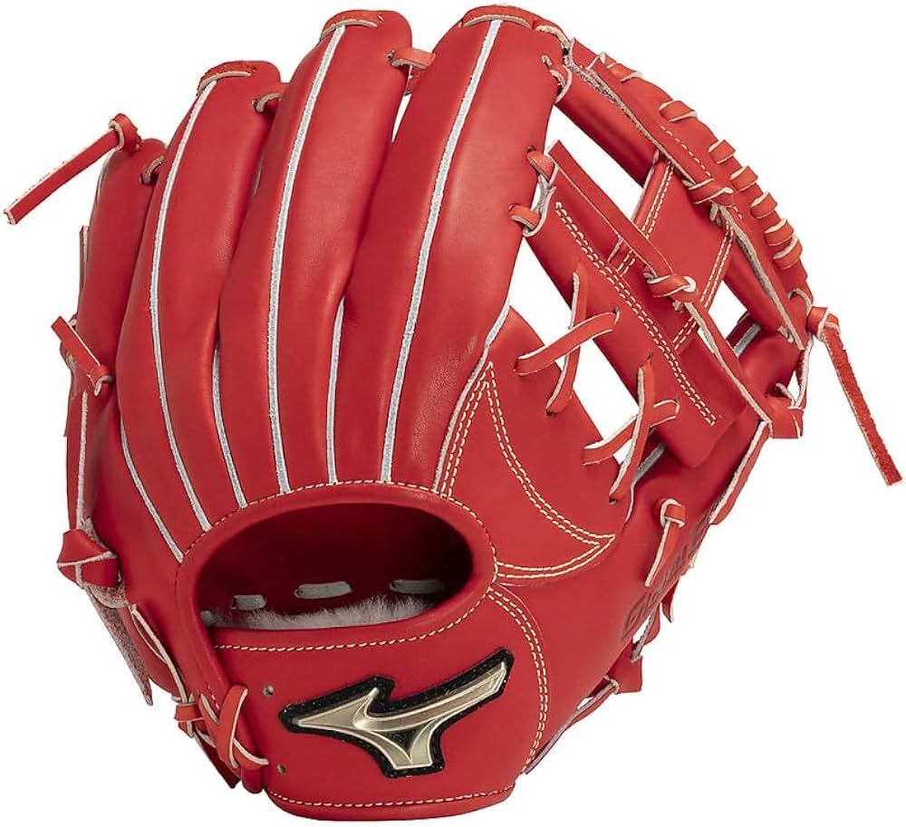 ミズノ：硬式用グラブ：右投げ用：【内野手用：サイズ10】色：ラディッシュ ミズノ：硬式用グラブ：右投げ用：【内野手用：サイズ10】色