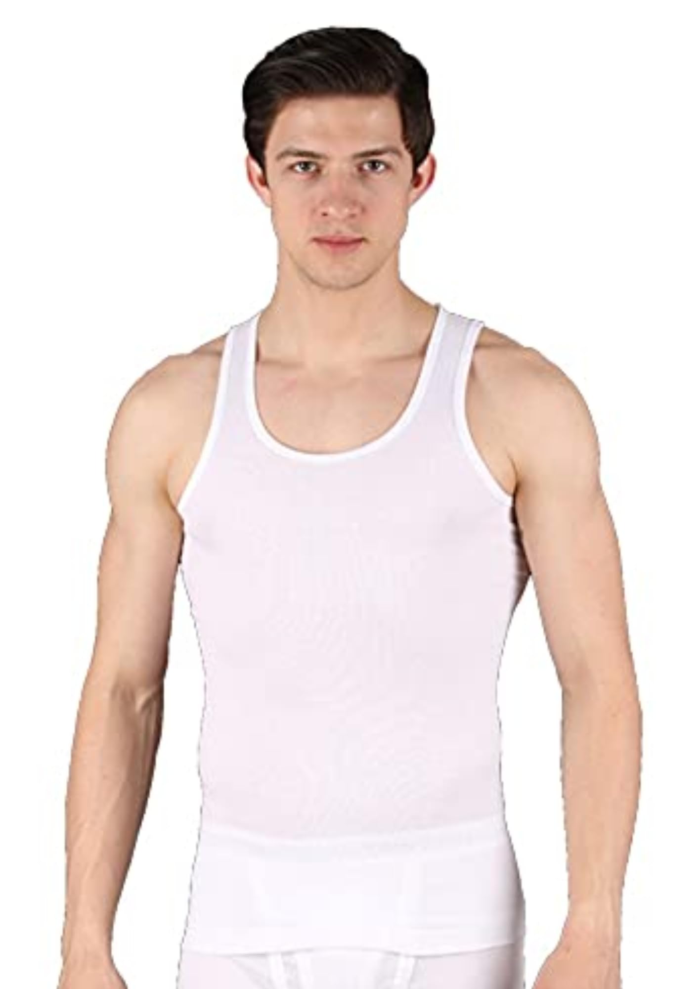 Crystal Rib Vest RN - Pack of 1 (in, Numeric, 90, Regular, 1, White)-picture-26