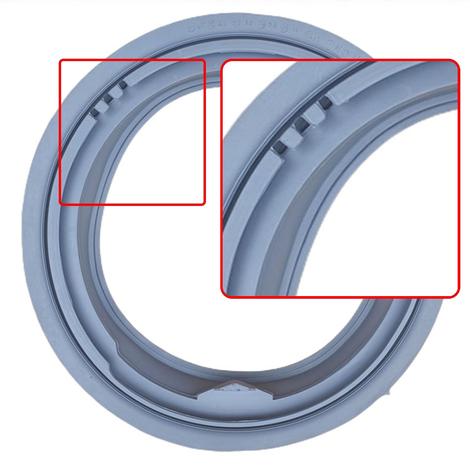 Goma de escotilla lavadora, Compatible con LG 4986ER0008A, 4986ER1004A