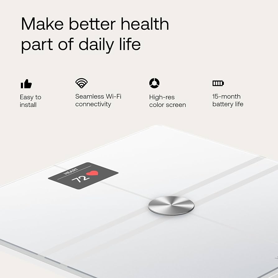 Withing   Body Comp  Wi-Fi Scale ホワイト Withings Body Comp - Comprehensive Body Analysis Scale