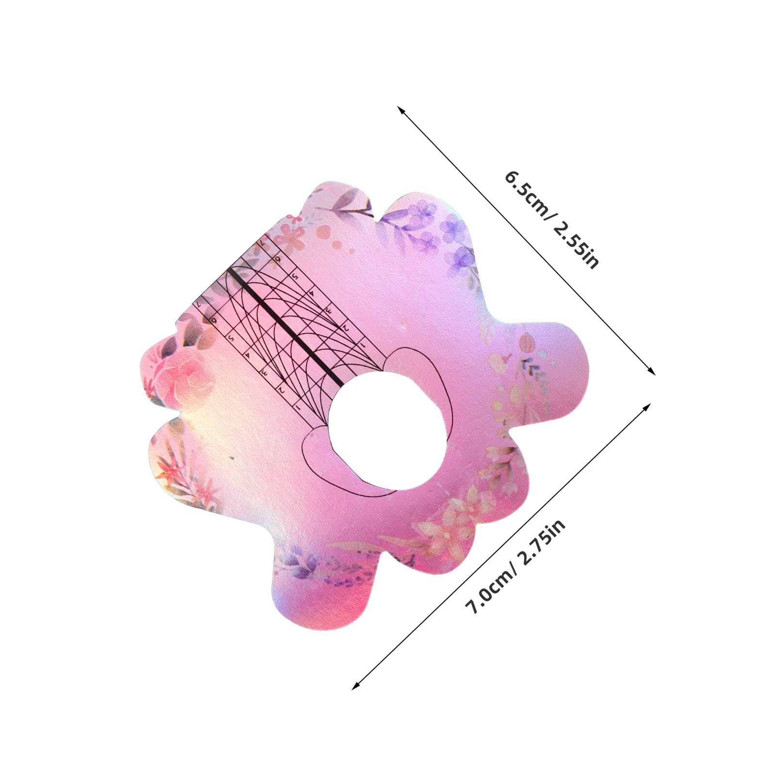 ibasenice 1 rotolo di formine per unghie, adesivo guida per allungamento un | Formine per nail art per gel costruttore, adatte a diverse lunghezze di unghie, per scolpire e creare french manicure uniform