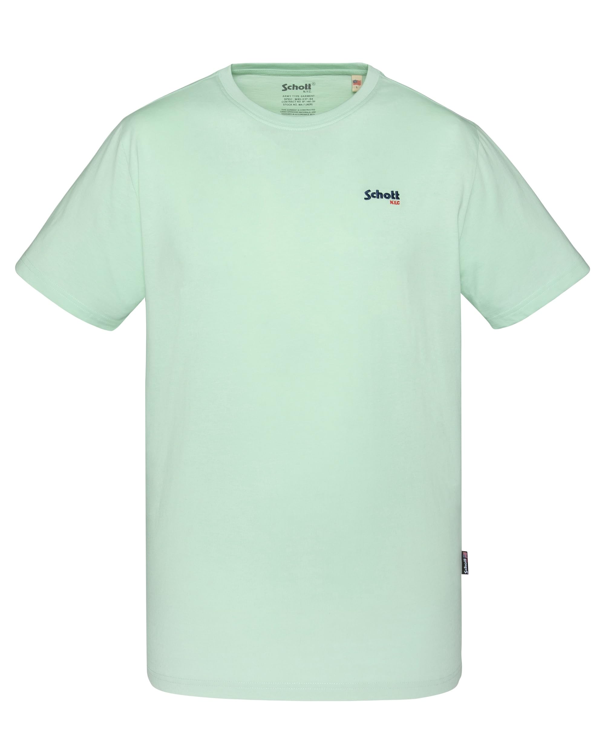 Schott NYC Men's Tscasual T-Shirt, Green, XL