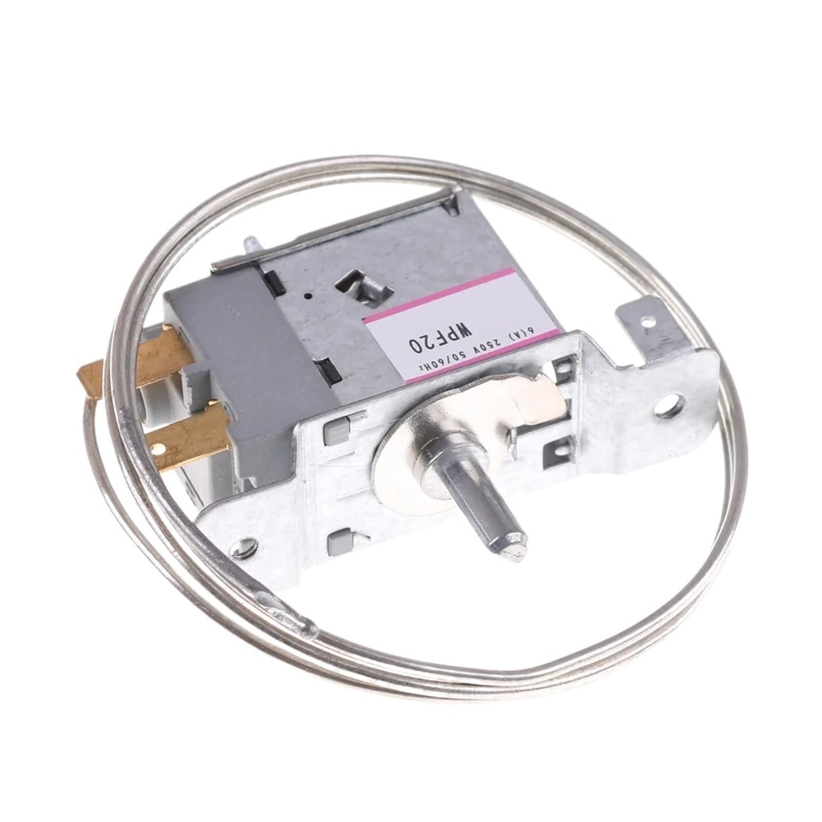 Termostato De Descongelación De Refrigerador, Terminales De WPF-20 De 2 Pines, Termostato De Refrigerador Zer Con Calentador De Descongelación De Cable Metálico Para