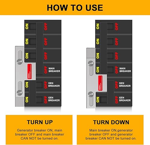 Miniatura 4 de Kit de enclavamiento para generador compatible con medidor de línea local cuadrado D principal de 150 o 200 amperios, para uso seguro de energía