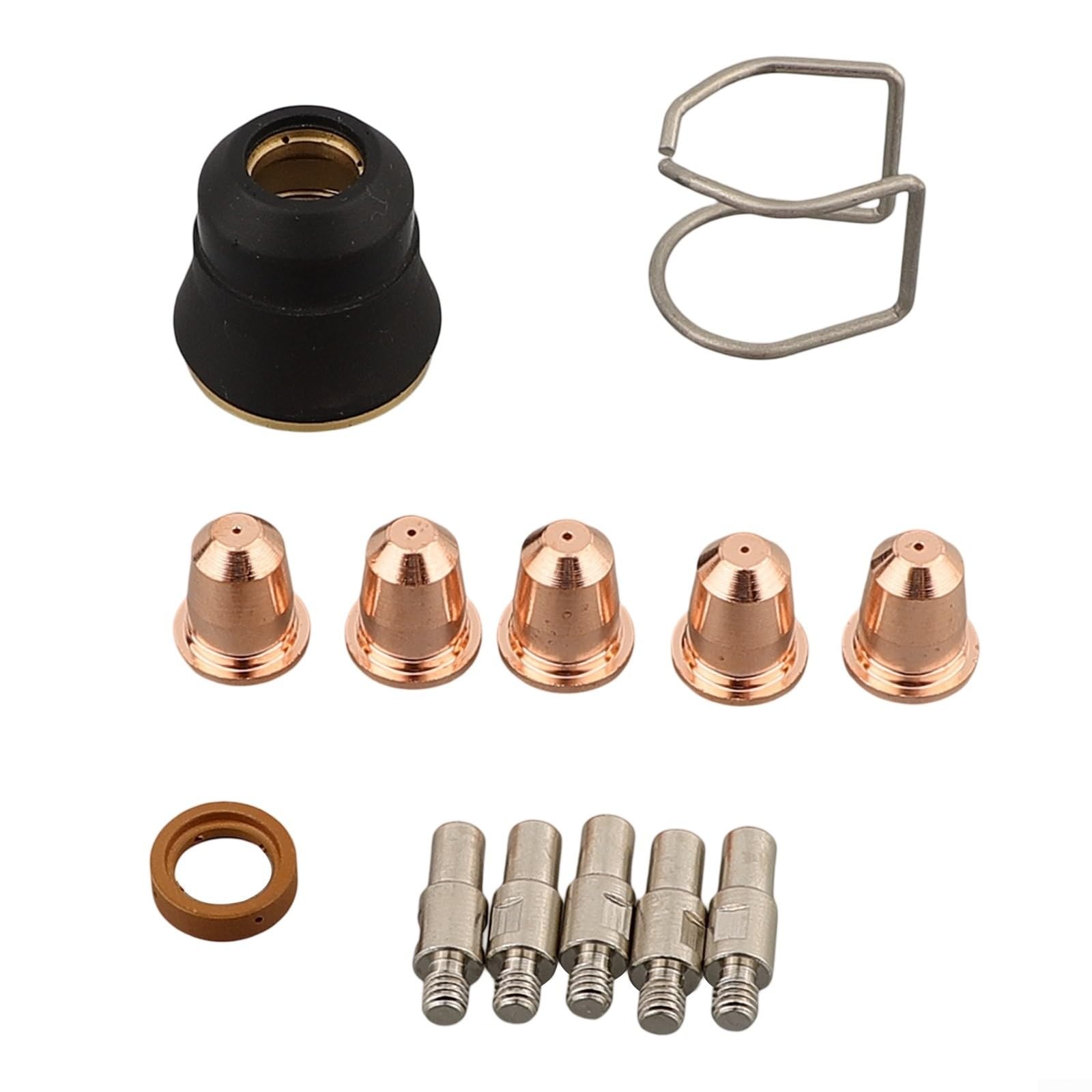 Kit de consumibles de antorcha cortadora de plasma S25 S45, 13 piezas, incluye electrodo PR0110, punta de boquilla PD0116-08, taza de protección, difusor, compatible con Trafimet Ergocut
