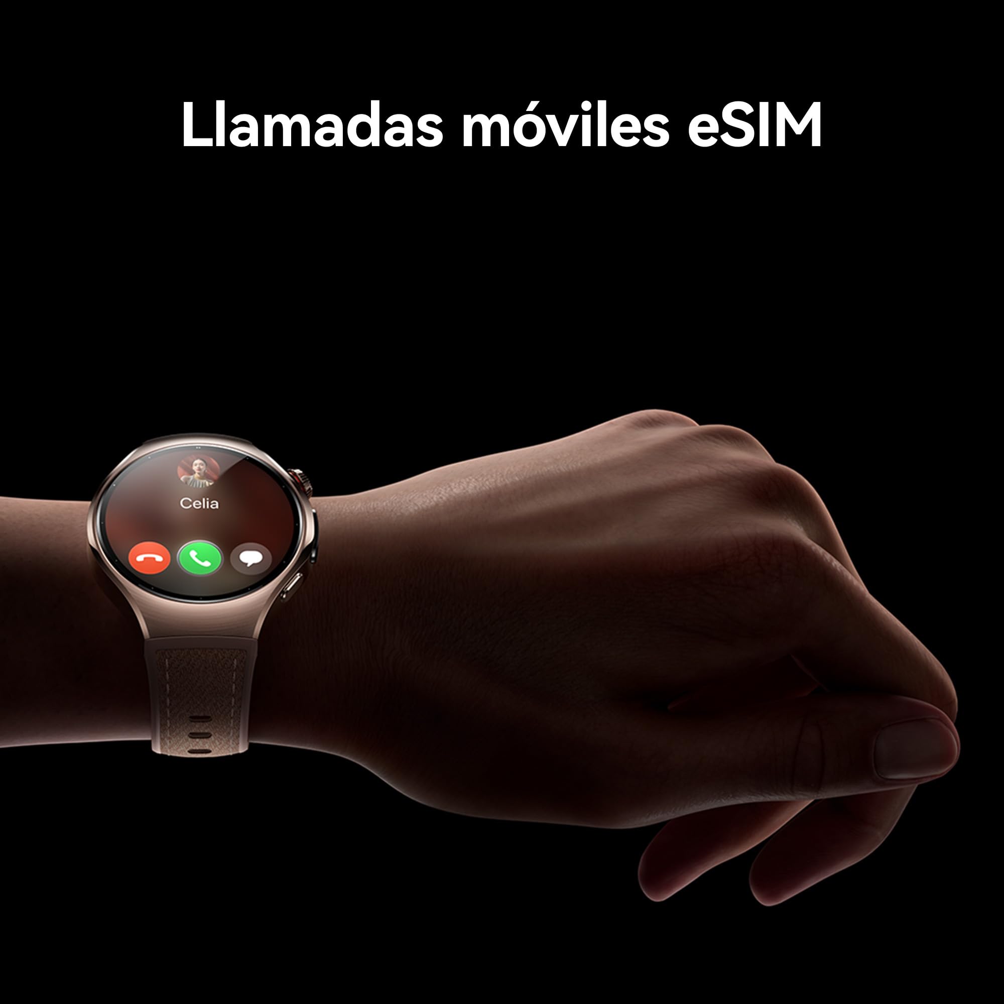 HUAWEI Watch 5, 46mm Smartwatches, Multi-Sensor Revolucionario X-Tap, SpO2 con la Yema del Dedo, Health Glance, ECG, HRV, eSIM, Android & iOS, Negro