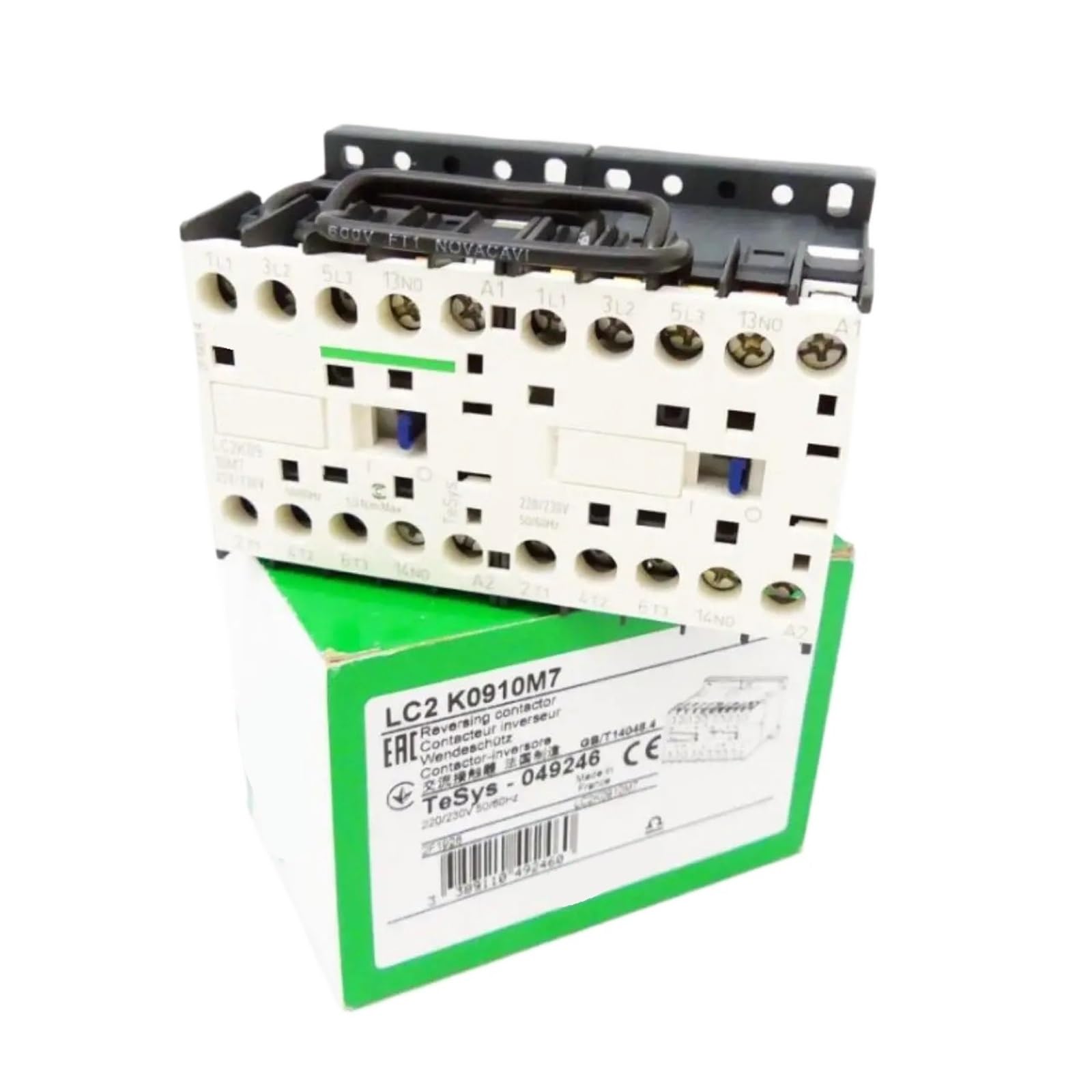 TPKMVGAP Contactor - 3P - AC-3 = 440 V 9 A - 1 NO - 220...230VAC coil LC2K0910M7