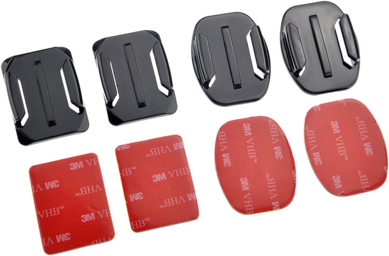 AxPower 16 PCS Helmet Adhesive Pads Sticker Flat Curved Mounts Accessories kit for GoPro Hero 8 7 6 5 4 3+ 3