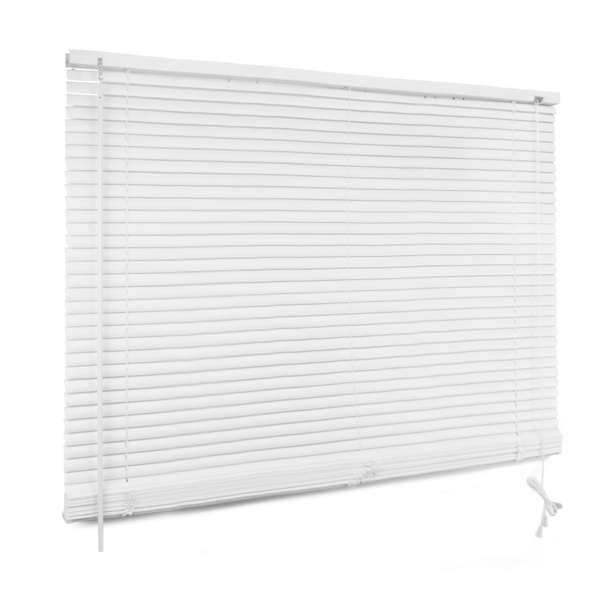 The Secret Home Persiana Veneciana Blanca PVC - Estores para Ventanas Enrollables - Salón, Cocina, Dormitorio, Despacho - Ancho 180 x Largo 175 cm
