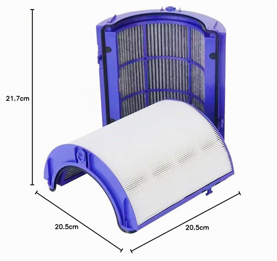 Combi Filtro HEPA e carbone compatibile con Dyson TP07 HP07 TP06 HP06 TP09 HP09 PH01 PH02 PH03 PH04 Purificatore d'aria Pure Hot Cool umidificatore (viola)