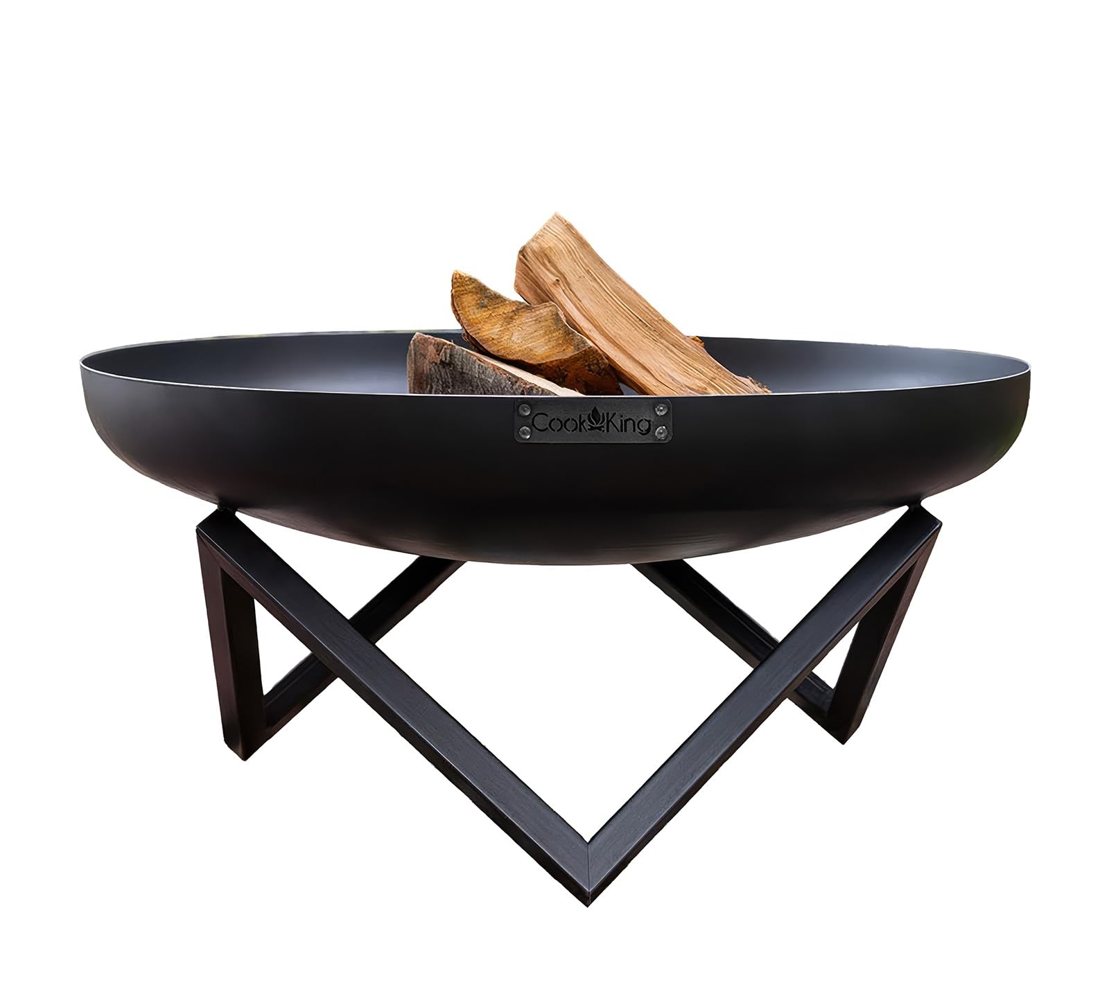 CookKing Brasero Santiago Ø100 - Extérieur Barbecue Plancha - Acier de Haute Qualité - 100x100x45 cm